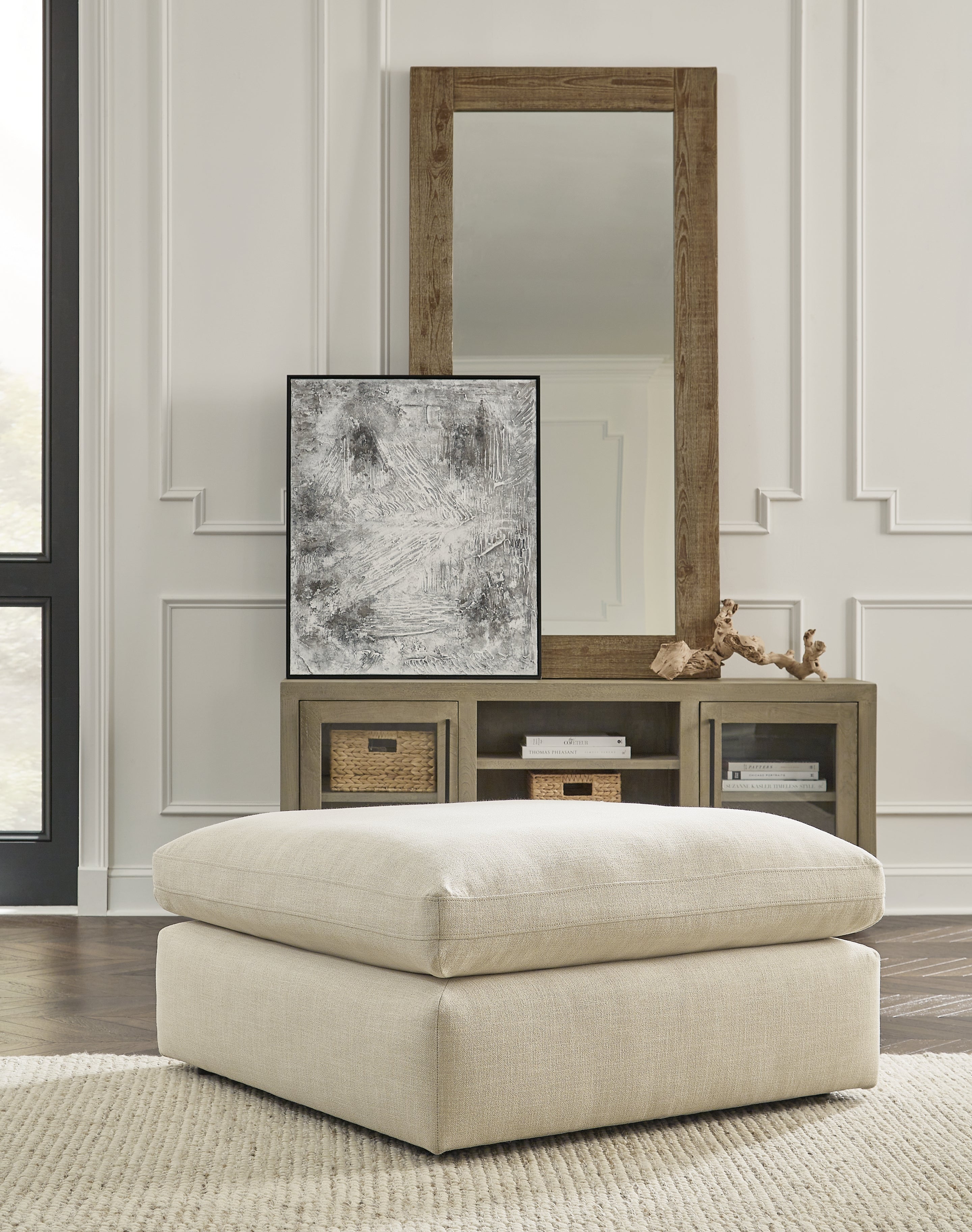 A2Z Furniture - Ashley Furniture - Elyza Living Room - Oversized Accent Ottoman / Linen - 1000608