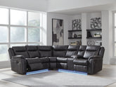 A2Z Furniture - Ashley Furniture - Sultan Meadow Sectional - 2-Piece Reclining Sectional / Carbon - PC13001S1