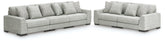 A2Z Furniture - Ashley Furniture - Regent Park 3-Piece Sectional Sofa and 2-Piece Sectional Loveseat - 3-Piece Sectional Sofa and 2-Piece Sectional Loveseat / Pewter - 14404U4