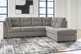 A2Z Furniture - Ashley Furniture - Lanelly Sectional - LAF 2-Piece Sectional with Chaise / Alloy - 17504S1