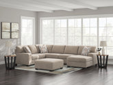 A2Z Furniture - Ashley Furniture - Newellen Sectional - RAF 3-Piece Sleeper Sectional with Chaise / Greystone - 48405S5