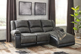 A2Z Furniture - Ashley Furniture - Nantahala Sectional - 3-Piece Reclining Sectional with Chaise / Slate - 50301S9