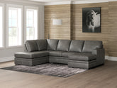 A2Z Furniture - Ashley Furniture - Lofton-Pike Sectional - LAF 2-Piece Sectional with Chaise / Shadow - PC61610S1