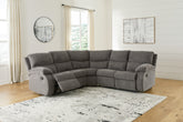A2Z Furniture - Ashley Furniture - Museum Sectional - 2-Piece Reclining Sectional / Pewter - 81807S2