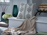 A2Z Furniture - Ashley Furniture - Paulmour Pillows - Pillow (4/CS) / Ivory/Green/Brown - A1001105