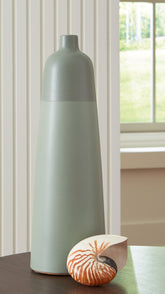 A2Z Furniture - Ashley Furniture - Peerland Vase - Vase / Sage Green - A2000656