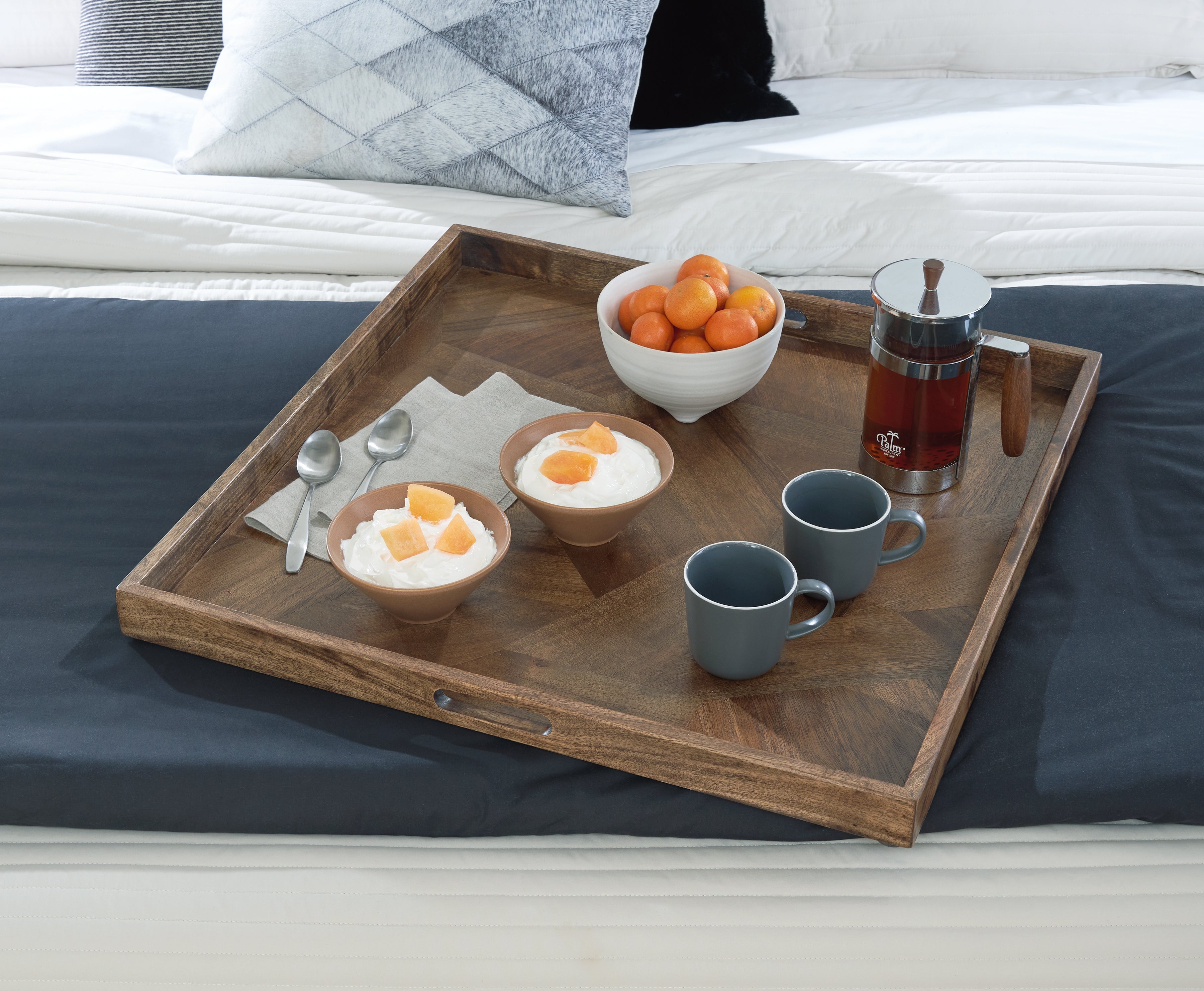 A2Z Furniture - Ashley Furniture - Heddford Tray - Tray / Brown - A2000722