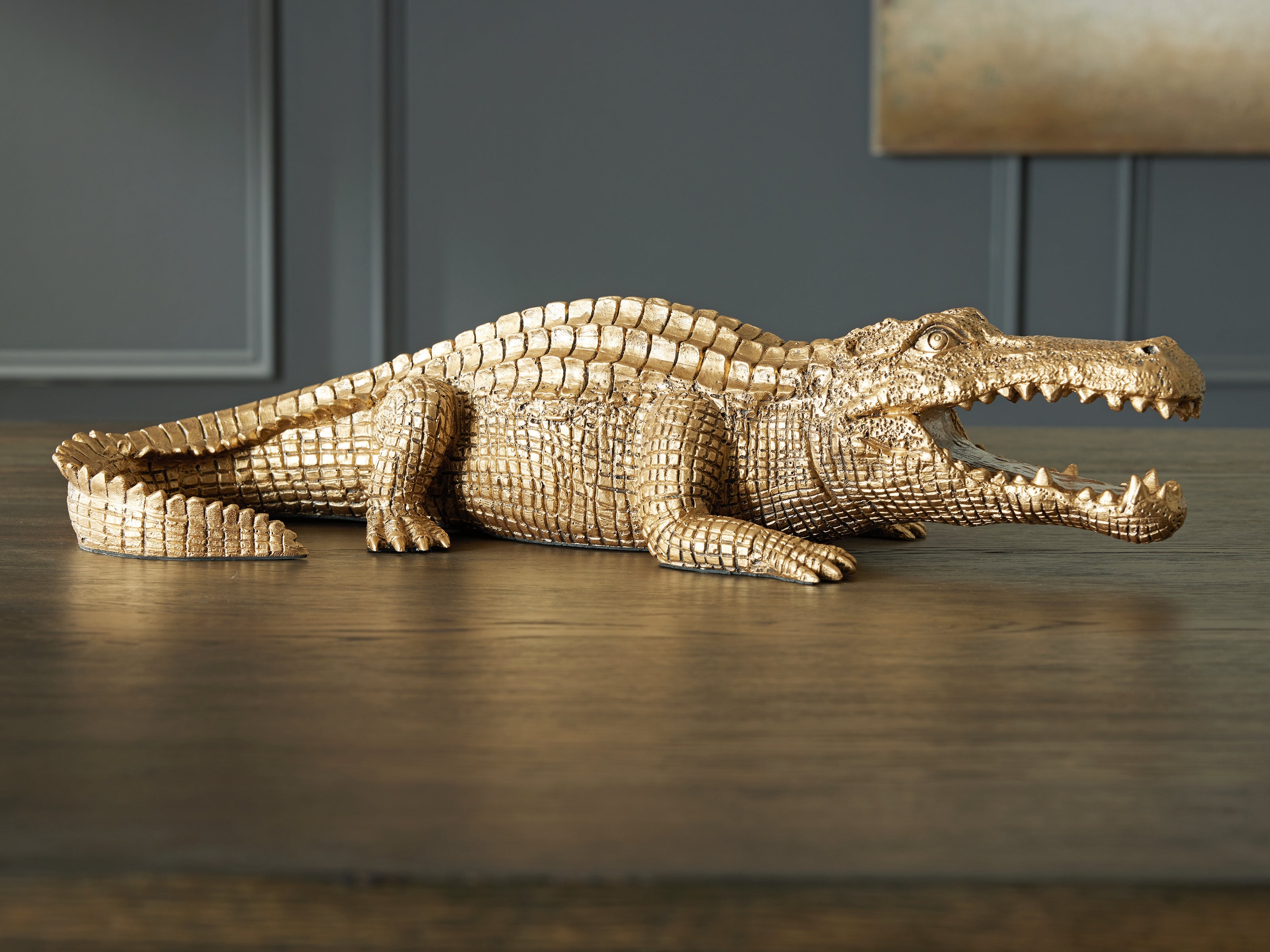 A2Z Furniture - Ashley Furniture - Lauretman Sculpture - Sculpture / Antique Gold Finish - A2000765