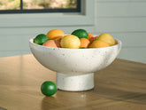 A2Z Furniture - Ashley Furniture - Dallinworth Bowl - Bowl / White/Black - A2000833