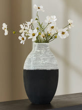 A2Z Furniture - Ashley Furniture - Girtha Vase - Vase / Antique White/Black - A2000876