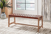 A2Z Furniture - Ashley Furniture - Lemmund Accent Bench - Accent Bench / Natural/Brown / 48"W x 16"D x 18"H - A3000682