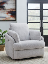 A2Z Furniture - Ashley Furniture - Alainmont Next-Gen Nuvella Swivel Power Recliner - Swivel Power Recliner / Salt and Pepper - A3000738