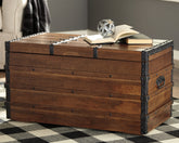 A2Z Furniture - Ashley Furniture - Kettleby Storage Trunk - Storage Trunk / Brown - A4000096