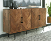 A2Z Furniture - Ashley Furniture - Prattville Accent Cabinet - Accent Cabinet / Brown - A4000308