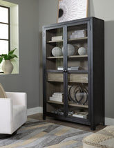 A2Z Furniture - Ashley Furniture - Lenston Accent Cabinet - Accent Cabinet / Black/Gray - A4000507