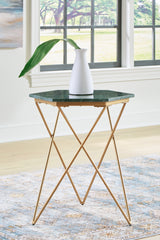 A2Z Furniture - Ashley Furniture - Engelton Accent Table - Accent Table / Green/Gold - A4000526
