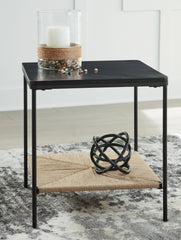 A2Z Furniture - Ashley Furniture - Minrich Accent Table - Accent Table / Black/Natural - A4000591