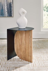 A2Z Furniture - Ashley Furniture - Ladgate Accent Table - Accent Table / Black/Natural - A4000628