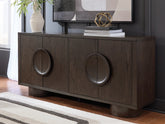 A2Z Furniture - Ashley Furniture - Veeda Accent Cabinet - Accent Cabinet / Dark Brown - A4000703