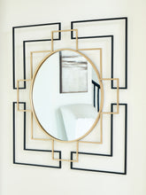 A2Z Furniture - Ashley Furniture - Oceanal Mirror - Accent Mirror / Black/Gold Finish - A8010394
