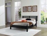 A2Z Furniture - Ashley Furniture - Danziar Bedroom - Full Slat Panel Bed / Black - B1013B19