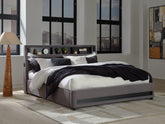 A2Z Furniture - Ashley Furniture - Verishaw Bedroom - California King Upholstered Bed / Gray - PCB2721B22