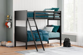 A2Z Furniture - Ashley Furniture - Nextonfort Bedroom - Twin over Twin Bunk Bed / Black - B396B7