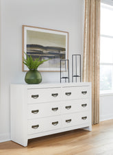 A2Z Furniture - Ashley Furniture - Binterglen Bedroom - Dresser and Mirror / White - B427B1