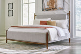 A2Z Furniture - Ashley Furniture - Lyncott Bedroom - King Upholstered Bed / Brown - B615B6