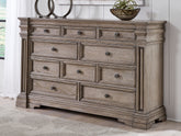 A2Z Furniture - Ashley Furniture - Blairhurst Bedroom - Dresser and Mirror / Light Grayish Brown - B916B1