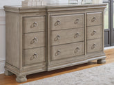 A2Z Furniture - Ashley Furniture - Lexorne Bedroom - King Sleigh Bed / Gray - B924B4