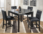 A2Z Furniture - Ashley Furniture - Maysville Dining Room - Square Counter TBL Set (5/CN) / Black - D154-223
