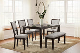 A2Z Furniture - Ashley Furniture - Langwest Dining Room - Dining Room Table Set (6/CN) / Brown - D422-325