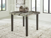 A2Z Furniture - Ashley Furniture - Jeshina Counter Height Dining Table - Square DRM Counter Table / Dark Brown/Beige - PCD581-13