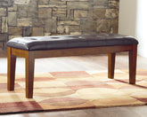 A2Z Furniture - Ashley Furniture - Ralene Dining Bench - Large UPH Dining Room Bench / Medium Brown / 50"W x 16"D x 19"H - D594-00