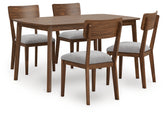 A2Z Furniture - Ashley Furniture - Tameride Dining Table and 4 Chairs (Set of 5) - Dining Room Table Set (5/CN) / Brown - PCD609-225