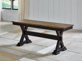 A2Z Furniture - Ashley Furniture - Wildenauer Dining Room - Dining Room Buffet / Brown/Black / 59"W x 18"D x 37"H - D634-80