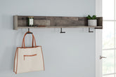 A2Z Furniture - Ashley Furniture - Neilsville Wall Decor - Wall Mounted Coat Rack w/Shelf / Whitewash - EA2320-151