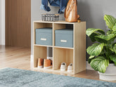 A2Z Furniture - Ashley Furniture - Piperton Four Cube Organizer - Four Cube Organizer / Charcoal - EA5514-2X2