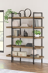 A2Z Furniture - Ashley Furniture - Montia Bookcase - Bookcase / Light Brown - H632-70