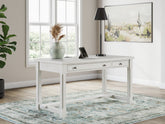 A2Z Furniture - Ashley Furniture - Robbinsdale Office Desk - L-Shaped Home Office Desk / Antique White - H742H1
