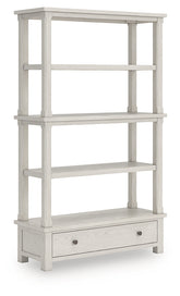 A2Z Furniture - Ashley Furniture - Robbinsdale Bookcase - Bookcase / Antique White - H742-70