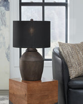 A2Z Furniture - Ashley Furniture - Naareman Lighting - 2-Piece Lamp Set / Metallic Black - L100804X2