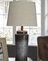 A2Z Furniture - Ashley Furniture - Norbert Lighting - Metal Table Lamp (Set of 2) / Gray - L204064