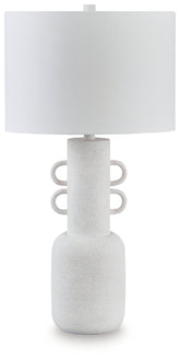 A2Z Furniture - Ashley Furniture - Perringhill Lighting - Metal Table Lamp (1/CN) / Distressed White - L207504