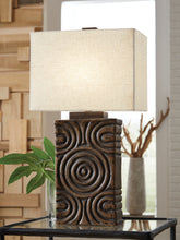A2Z Furniture - Ashley Furniture - Heathbury Lighting - Paper Table Lamp (1/CN) / Antique Brown - L235964