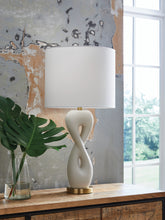 A2Z Furniture - Ashley Furniture - Judrich Lighting - Poly Table Lamp (1/CN) / White/Gold Finish - L236024