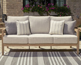 A2Z Furniture - Ashley Furniture - Hallow Creek Outdoor - Loveseat w/Cushion / Driftwood - P560-835