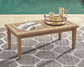 A2Z Furniture - Ashley Furniture - Gerianne Outdoor - Rectangular Cocktail Table / Grayish Brown - P805-701