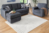 A2Z Furniture - Ashley Furniture - Lambworth Rug - 5'3" x 7' Rug / Gray/Cream - R405342